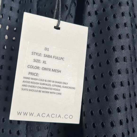 BLACK SABA FULL PIECE Acacia Swimwear XL - Picture 3 of 10